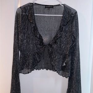 Sparkle sheer top